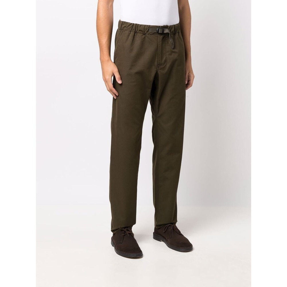 A.P.C. Men's Straight Leg Belted Waist Trouser Pant Olive‎ Green Size 44